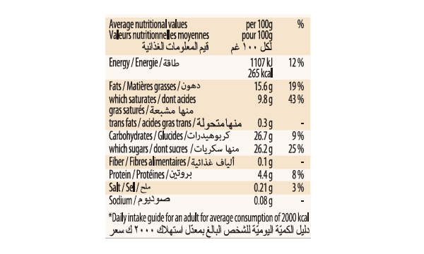 dulce de leche minicup