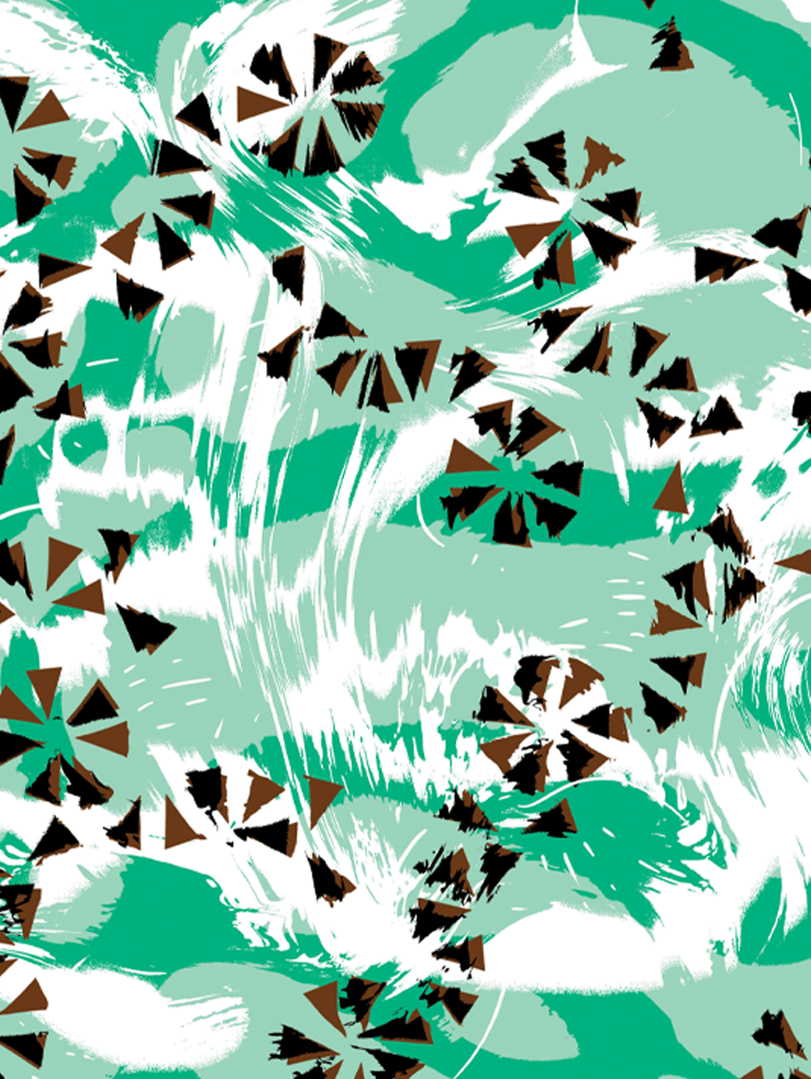 mint leaves and chocolate flavour pattern